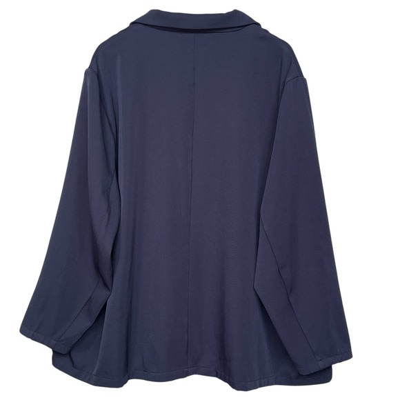 Bloomchic Blazer Jacket US 26 Plus Size Navy Business Casual Career - Picture 2 of 8